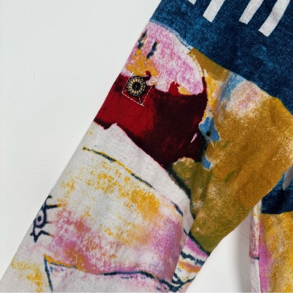 Zara Tianzhien Women’s Tunic Size XXL Cotton Artsy Art To Wear Dopamine Eclectic - Picture 5 of 13